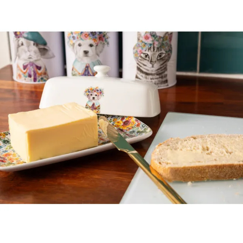 Mikasa Tipperleyhill Porcelain Butter Dish, Gift Boxed