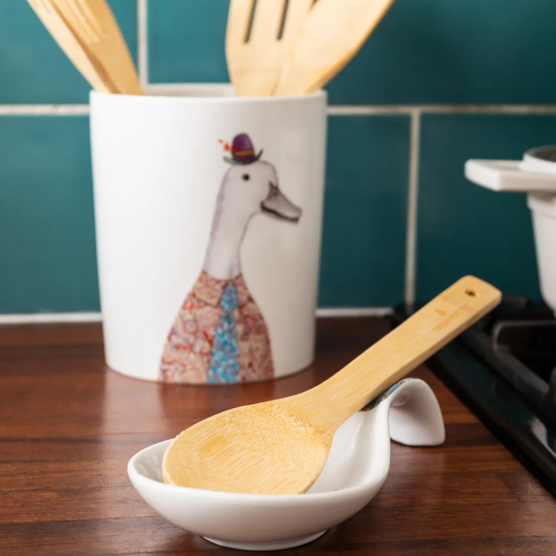 Mikasa Tipperleyhill Porcelain Spoon Rest, 21x11cm, Labelled