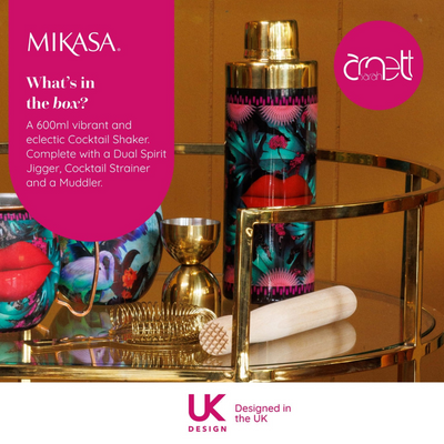  Mikasa x Sarah Arnett Cocktail Shaker Set, 4 Pieces mulveys.ie nationwide shipping
