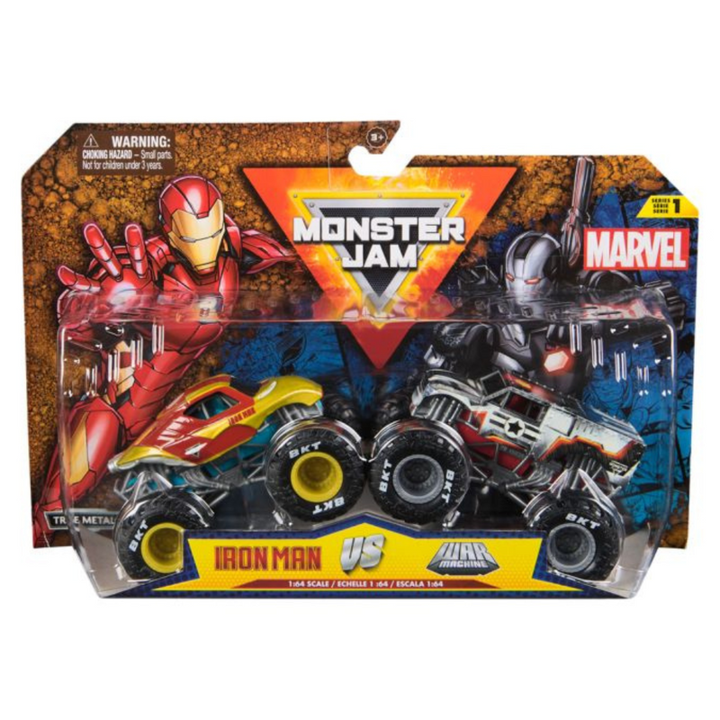 Monster Jam 1.64 Marvel Die Cast Trucks 2 Pack MULVEYS.IE NATIONWIDE SHIPPING