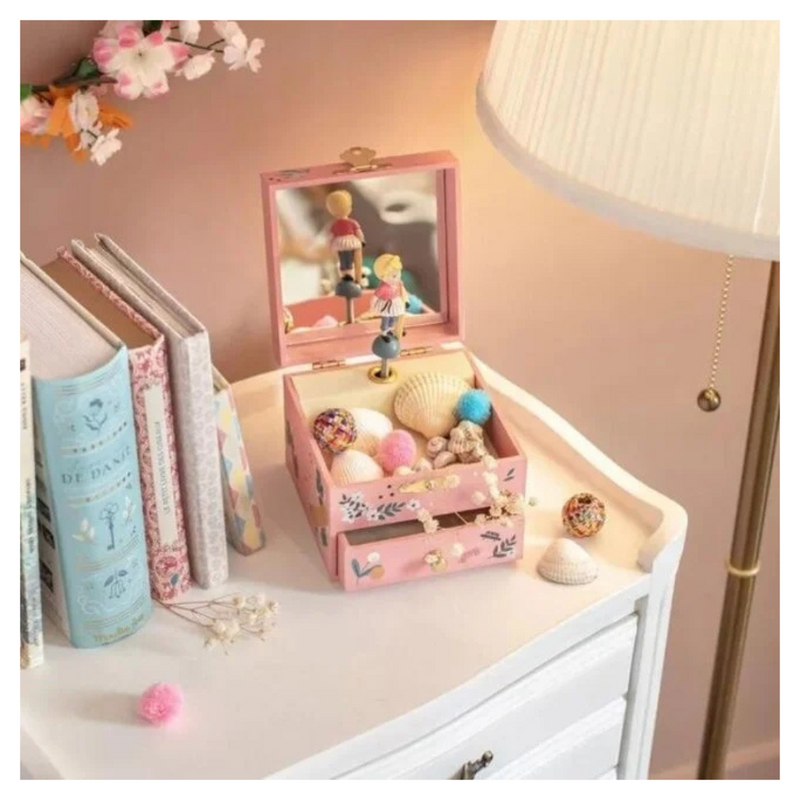 Moulin Roty  Musical Jewellery Box Les Parisiennes Pink