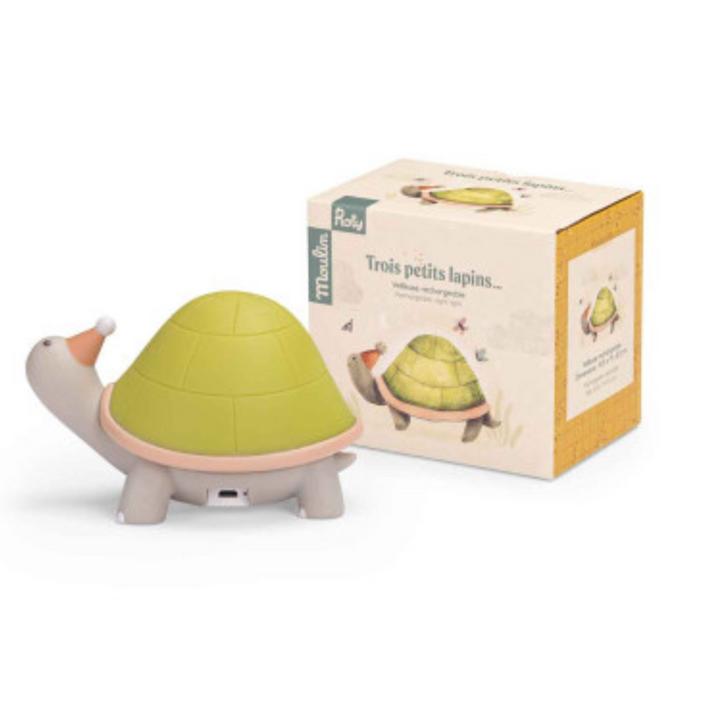 Moulin Roty Turtle night light (USB) - Three little rabbits