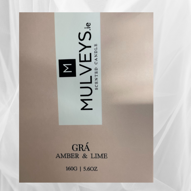 Mulveys Gra Amber & Lime Candle