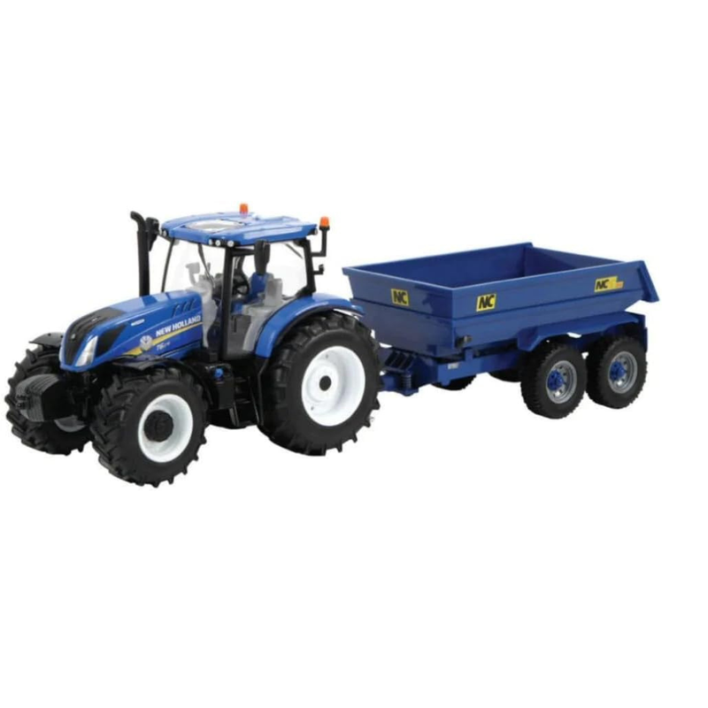 New Holland T6 Tractor With Trailer Playset