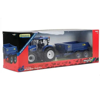 New Holland T6 Tractor With Trailer Playset
