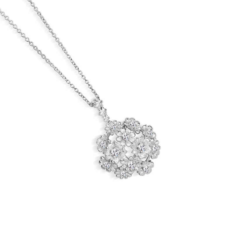 Newbridge Silver Plated Floral Cluster Pendant