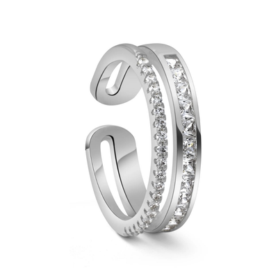 Newbridge Silver Plated Double Row Ring