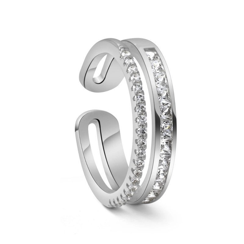 Newbridge Silver Plated Double Row Ring