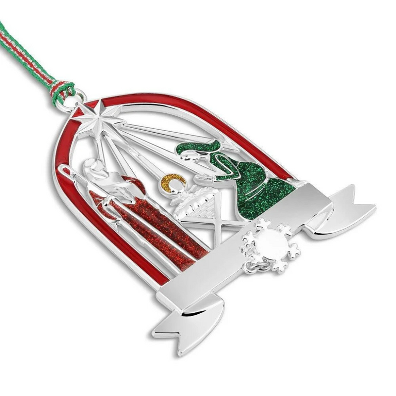Newbridge Silverware Nativity with Star Christmas Tree Decoration