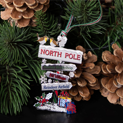 NewbridgeSilverwareNorthPoleChristmasTreeDecoration mulveys.ie nationwide shipping