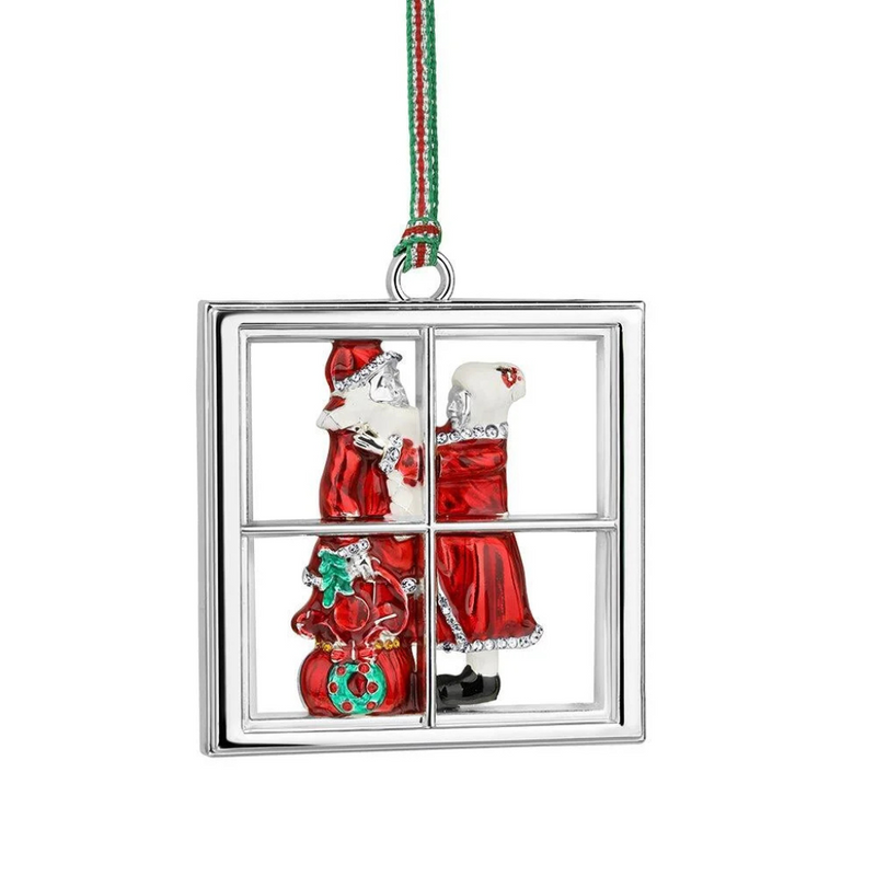 Newbridge Silverware Santa Leaving North Pole Christmas Tree Decoration