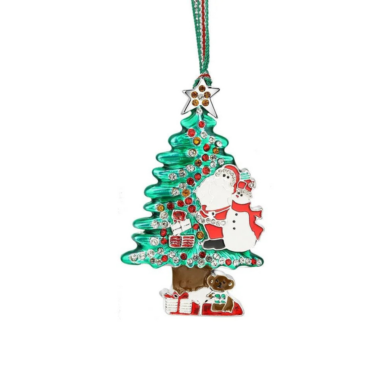Newbridge Silverware Santa & Snowman Christmas Tree Decoration