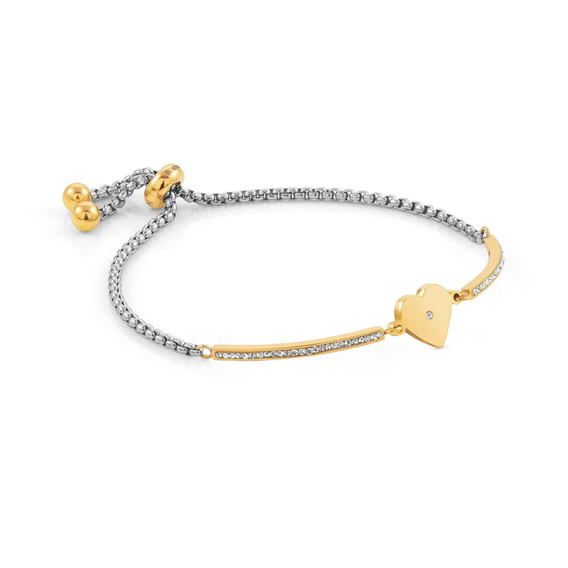 Nomination Milleluci Golden Heart Bracelet with Cubic Zirconia mulveys.ie nationwide shipping