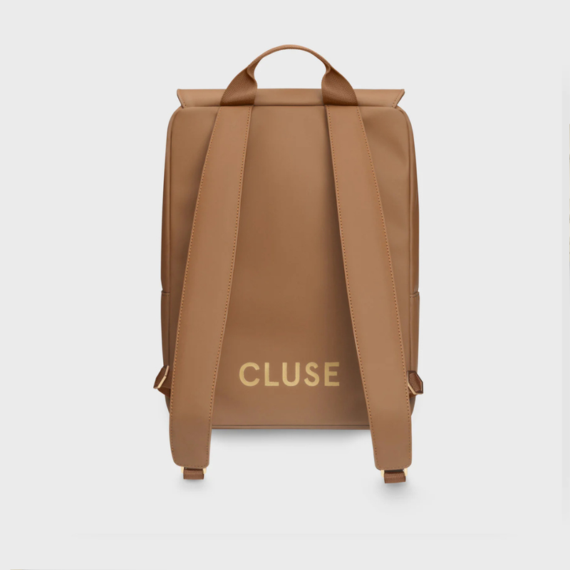 Cluse Nuitée Backpack, Camel, Gold Colour