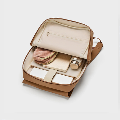 Cluse Nuitée Backpack, Camel, Gold Colour