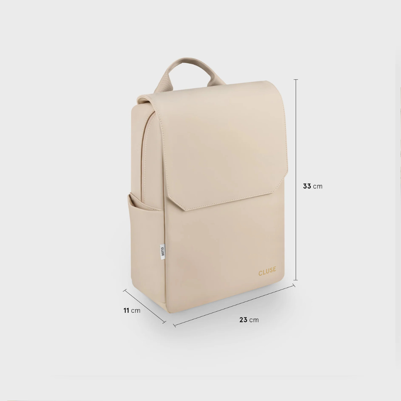 Cluse Nuitée Petite Backpack, Beige, Gold Colour