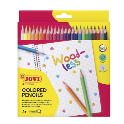 OVI ECO Woodless Colour Pencils 24PK