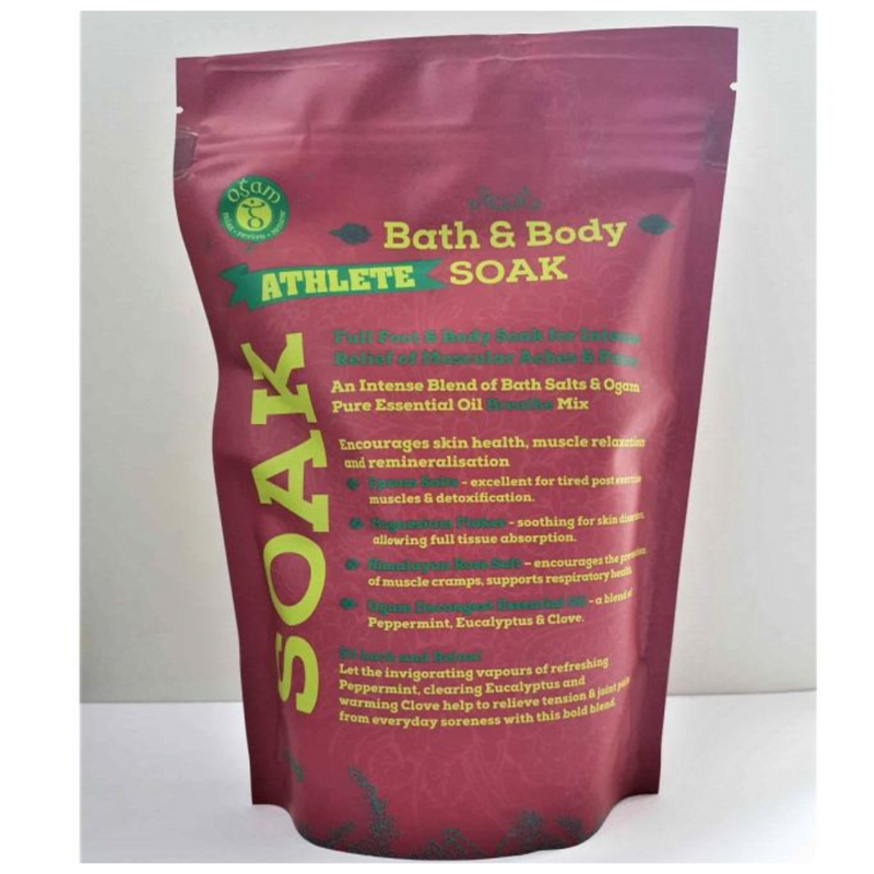 Ogam Athlete Bath & Body Soak 500g MULVEYS.IE NATIONWIDE SHIPPING