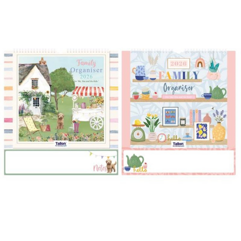 2026 Organiser Calendar Family Tea/Garden