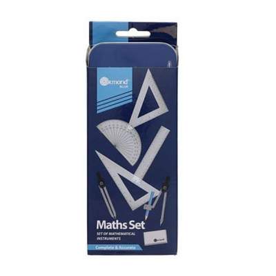 Ormond Blue Maths Set 8-piece Maths Set mulveys.ie nationwide shipping