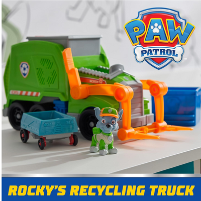 PAW Patrol: Crush ’N’ Roll Recycling Lorry with Rocky Action Figure