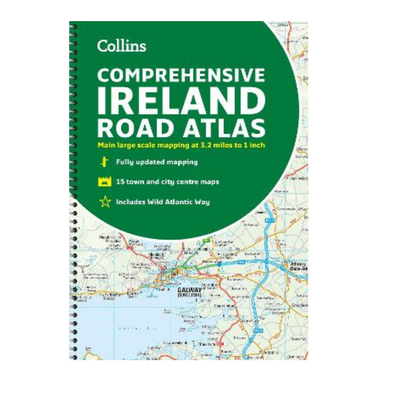COMPREHENSIVE ROAD ATLAS IRELAND mulveys.ie nationwide shipping