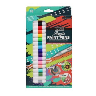 Icon Acrylic Paint Pen Set 18 mulveys.ie nationwide shipping