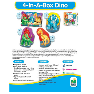 The Learning Journey My First Puzzle Set 4 In A Box Dino 629277 mulveys.ie nationwide shipping
