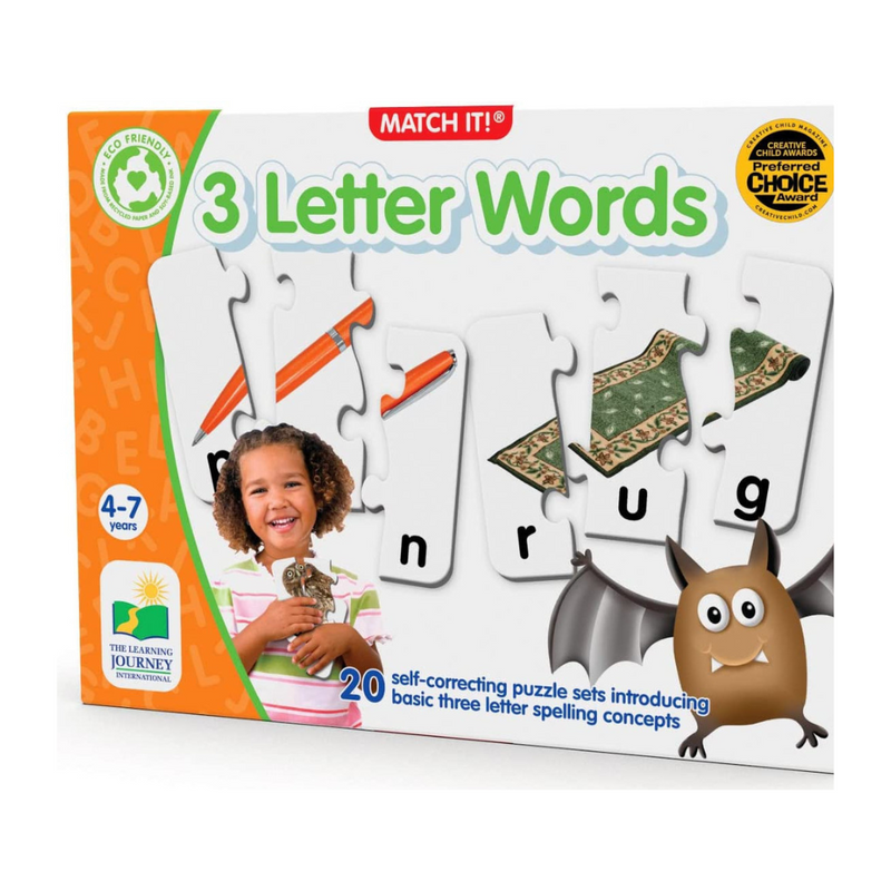 The Learning Journey Match It! - 3 Letter Words