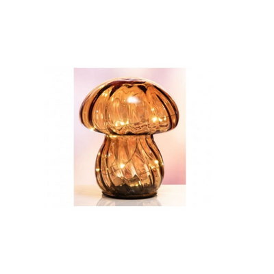THE GRANGE COLLECTION LED MUSHROOM LAMP IN AMBER mulveys.ie nationwide shipping