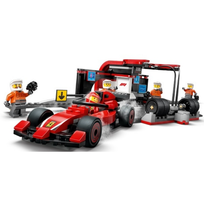 60443 F1® Pit Stop & Pit Crew with Ferrari Car