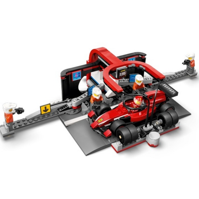 60443 F1® Pit Stop & Pit Crew with Ferrari Car