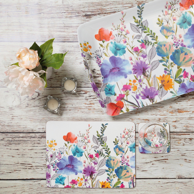 MEADOW FLORAL PLACEMATS SET 6. MULVEYS.IE