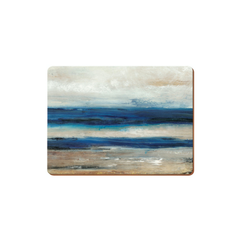 Blue Abstract Pack Of 4 Large Premium Placemats. Mulveys.ie