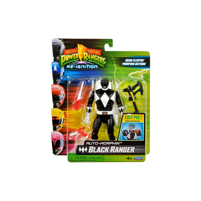 MMPR Auto Morphin Ranger Figure BLACK. MULVEYS.IE