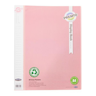PREMTO PINK SHERBET A4 40PG POCKET DISPLAY mulveys.ie nationwide shipping
