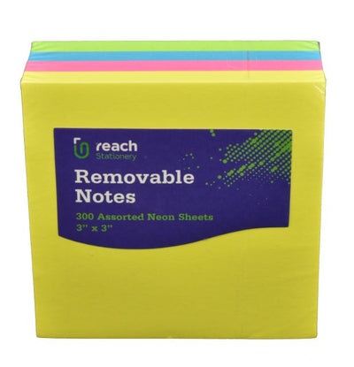 POST IT 3X3 300SHT NEON   www.mulveys.ie  Nationwide Shipping