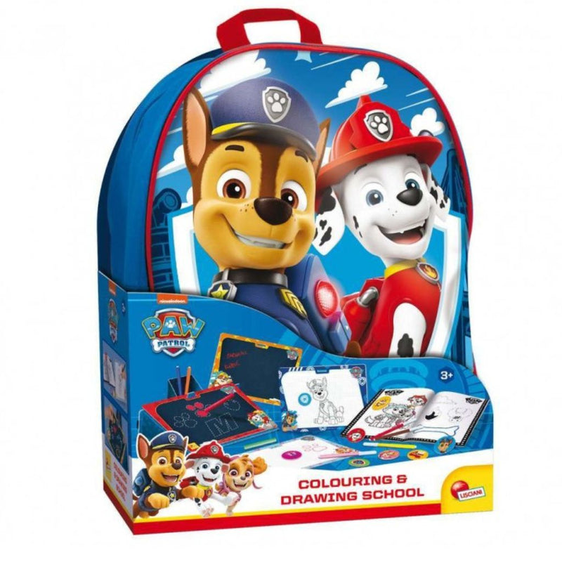 Paw Patrol Colouring & Drawing School in A Backpack
