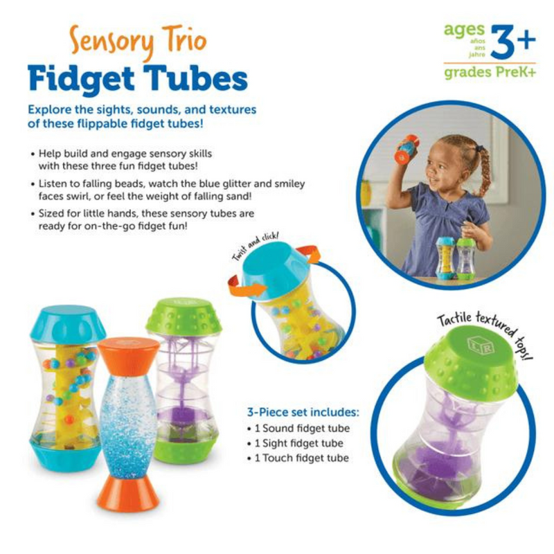 LEARNING RESOURCES – SENSORY TRIO FIDGET TUBES mulveys.ie nationwide shipping