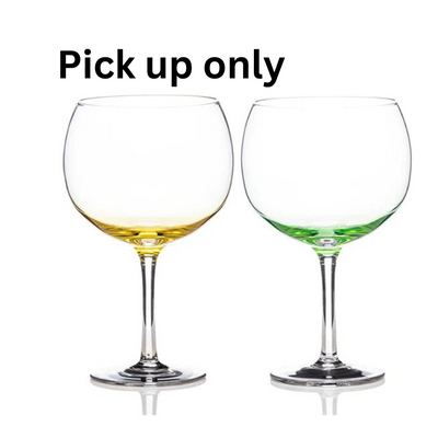 NEWGRANGE LIVING GRADUAL LEMON & LIME GIN GLASS - SET OF 2 mulveys.ie nationwide shipping