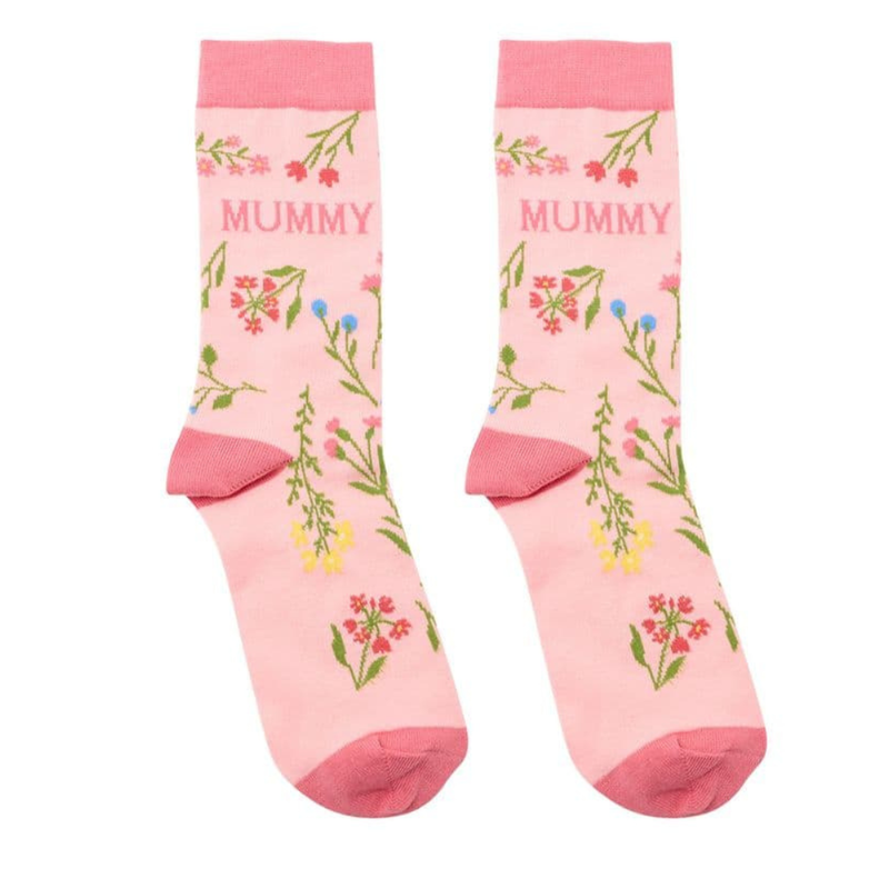 Pink Floral Mummy Socks By The Cottage Garden