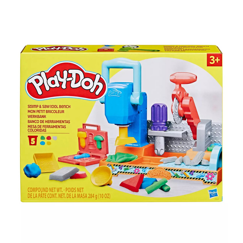 Play Doh Stamp and Saw Tool Bench