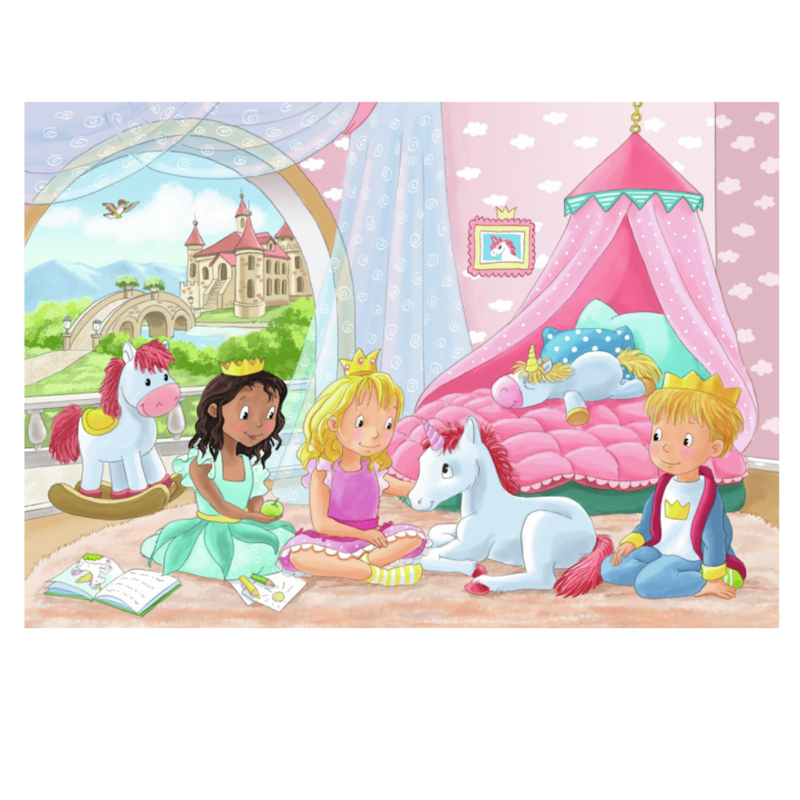 Princess & Knights 2 x 12 piece puzzles