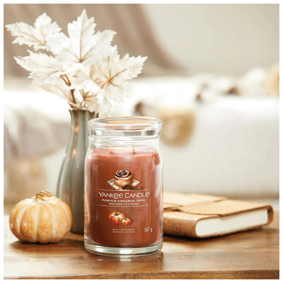 Pumpkin Cinnamon Swirl Signature Large Jar by Yankee Candle mulveys.ie nationwide shipping