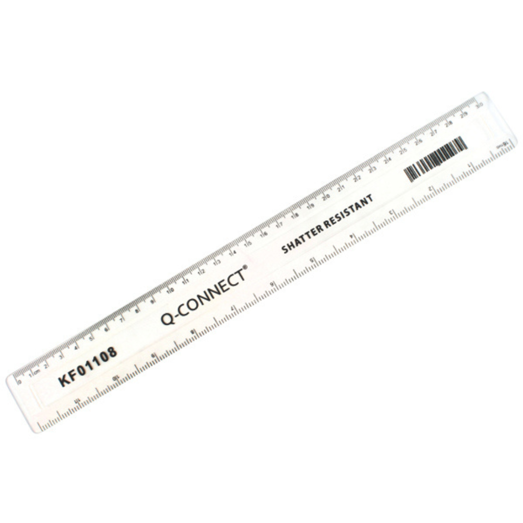 Shatterproof Ruler Gif Q-Connect Shatterproof Ruler – Mulveys.ie