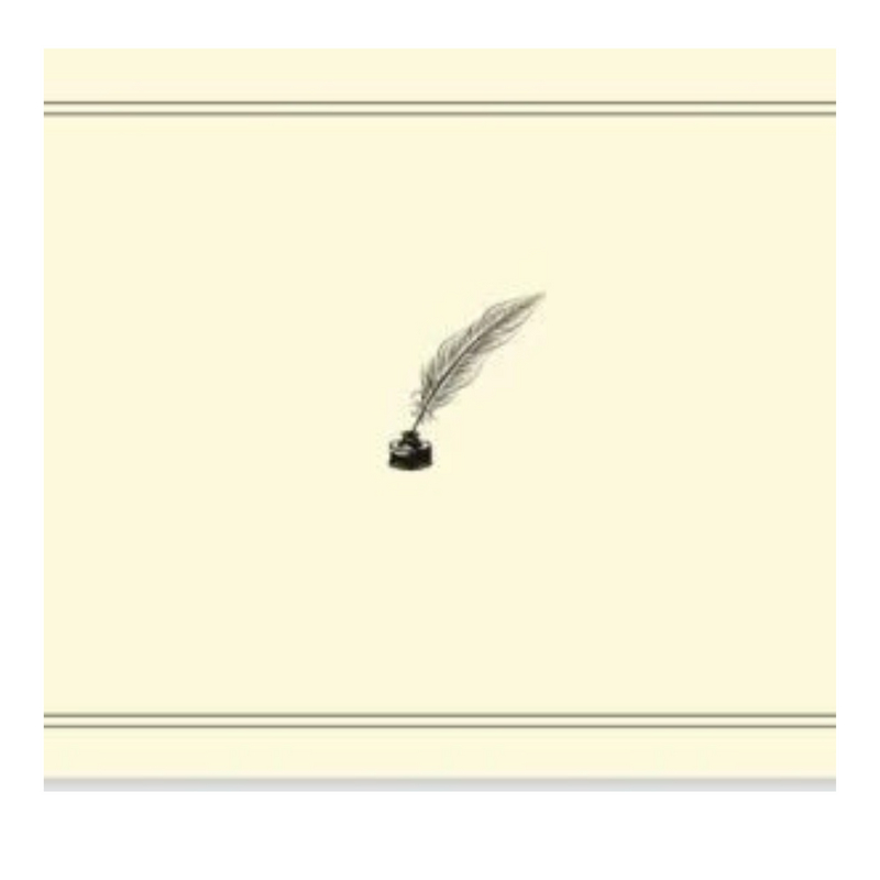 Quill Pen and Ink Note Cards