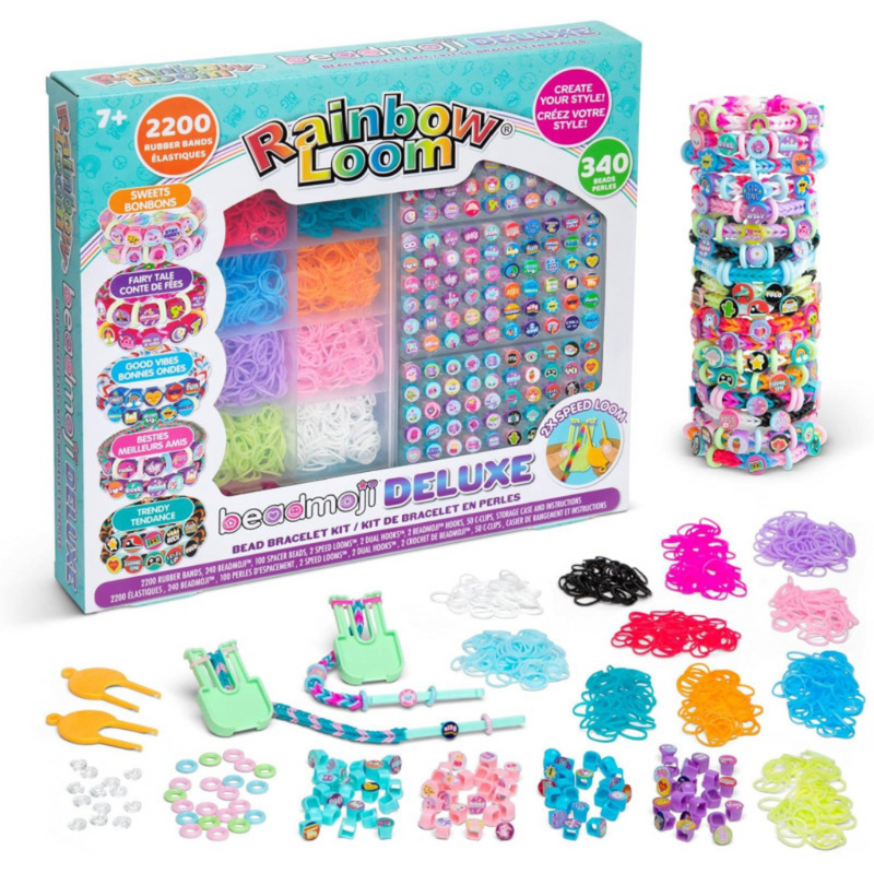 Rainbow Loom Beadmoji Deluxe Kit Bracelet Maker with Unique Messaging Beads mulveys.ie nationwide shipping