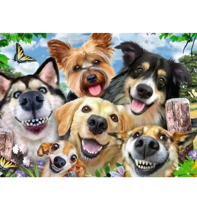 Ravensburger - Selfies Dogs Delight - 500 Pieces