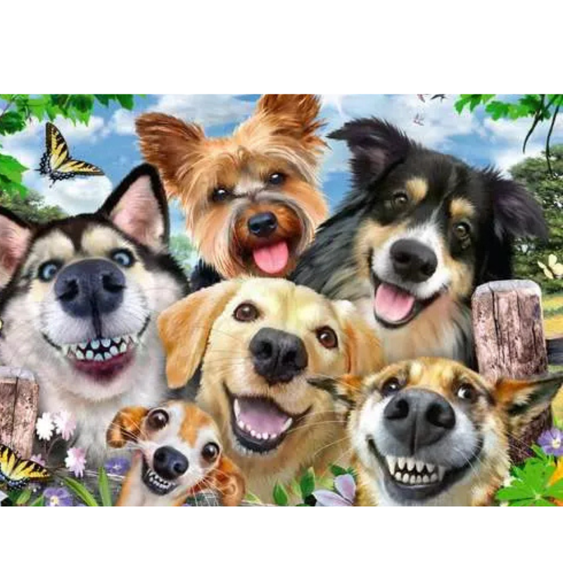 Ravensburger - Selfies Dogs Delight - 500 Pieces