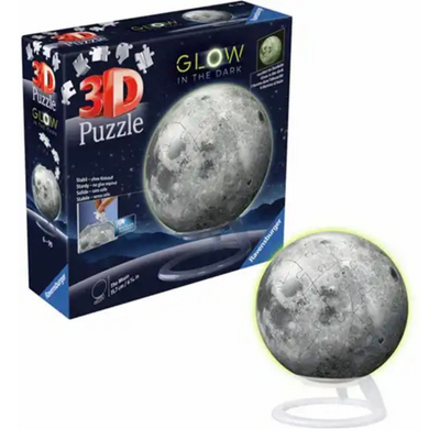 Ravensburger 3D puzzle moon Glow in the Dark - toy puzzle ball 72 pieces